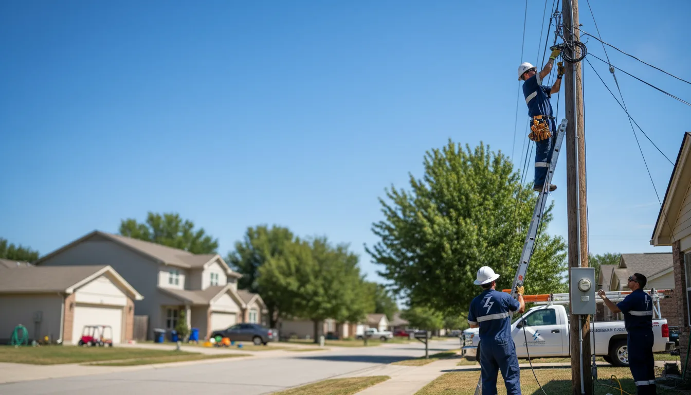 Residential electrician providing installation services in Bath, IN